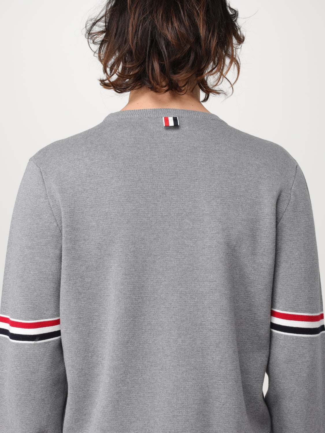 THOM BROWNE SWEATER: Sweater men Thom Browne, Grey - Img 5