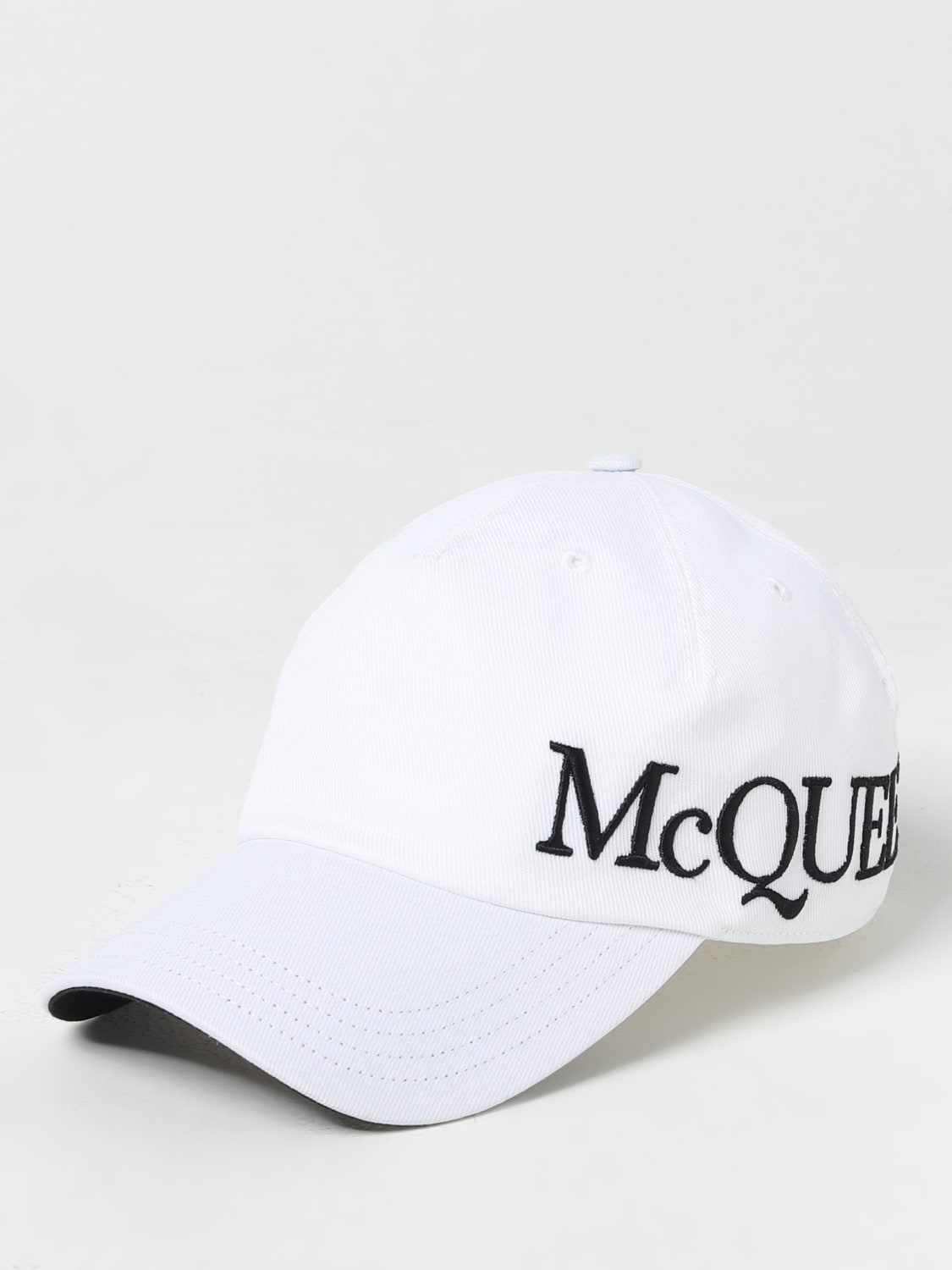 Giglio Cappello Alexander McQueen in twill con logo