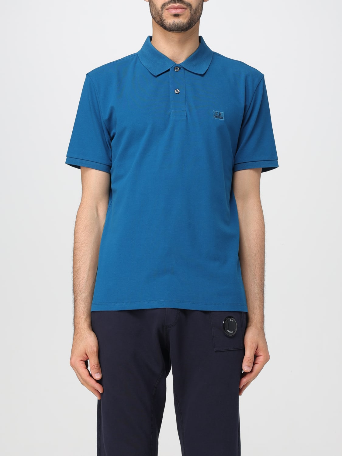 C.P. COMPANY T shirt men Blue C.P. Company polo shirt 16CMPL094A005263W online at GIGLIO.COM