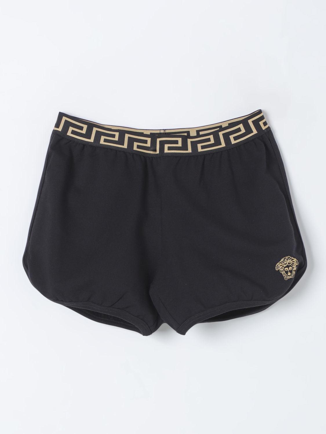 VERSACE SHORT: Versace Young girls shorts, Black - Img 1