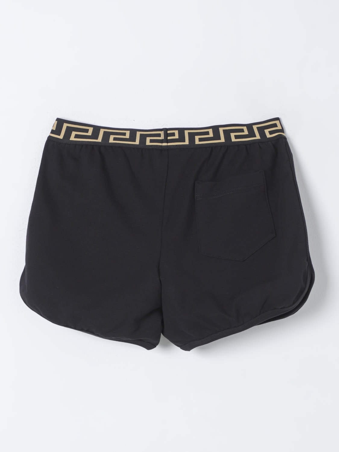 VERSACE SHORT: Versace Young girls shorts, Black - Img 2