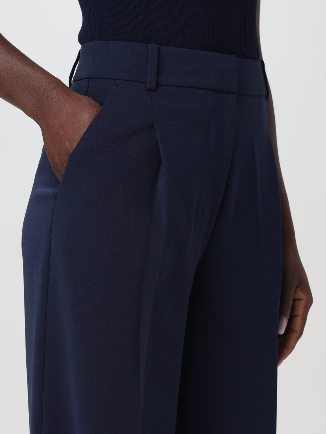 パンツ Michael Kors Woman Pants Blue MS330H2ENX 409 Michael Kors Outlet: Pants woman - Blue | Michael Kors pants
