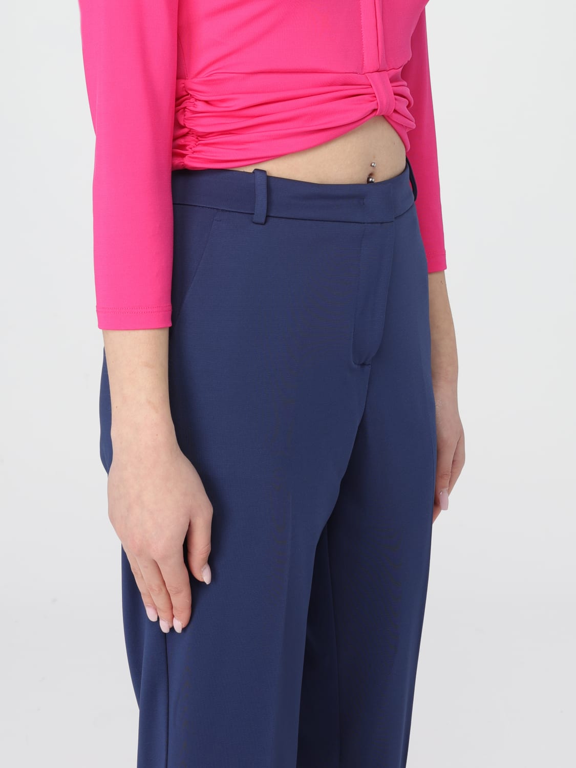 パンツ PINKO Woman Pants Blue 100155A1L4 G57 PINKO: Pants woman - Blue | Pinko pants 100155A1L4 online at