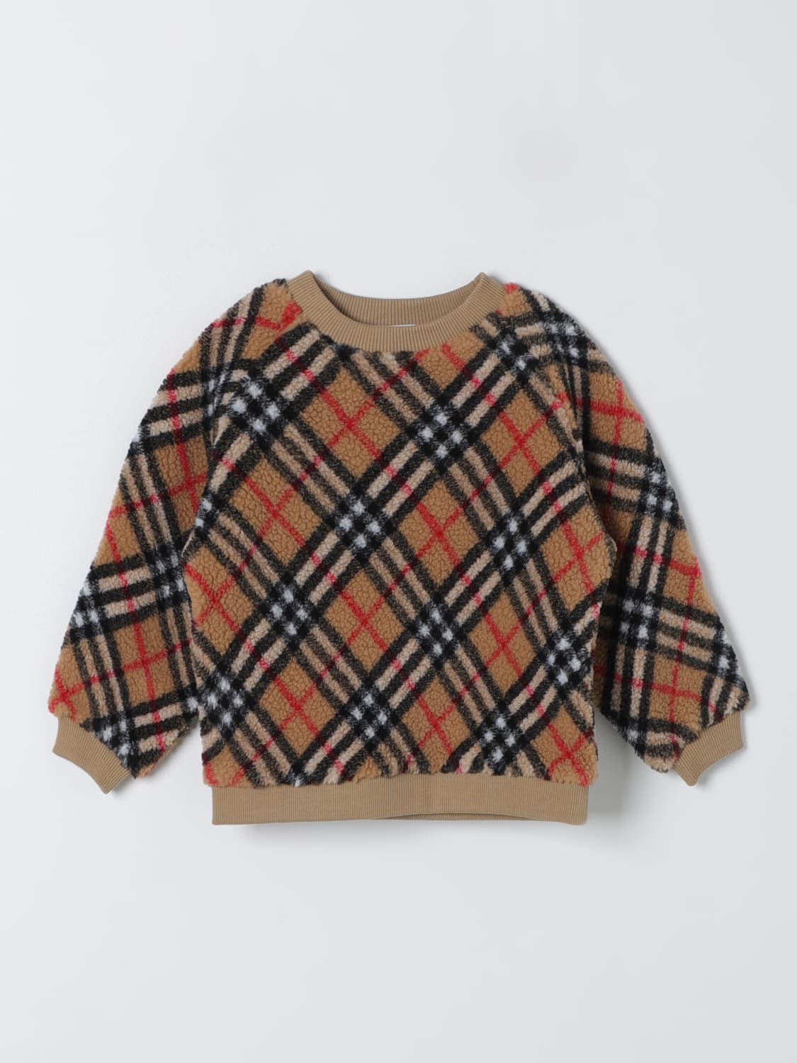 BURBERRY SWEATER: Sweater kids Burberry Kids, Beige - Img 1