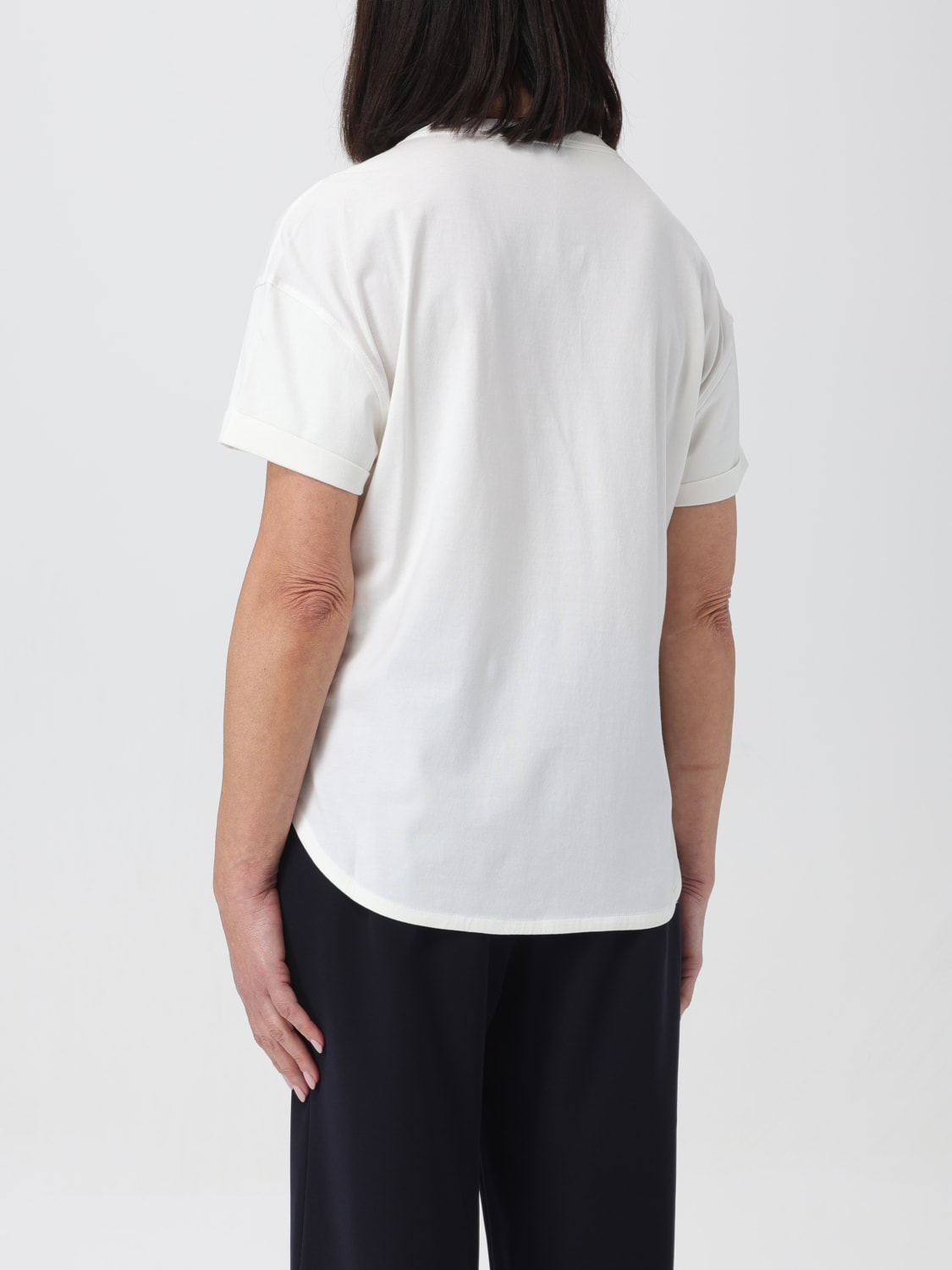 Brunello Cucinelli Outlet: T-shirt woman - White 1