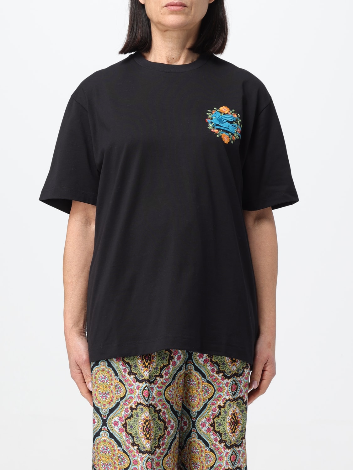 ETRO T-SHIRT: T-shirt woman Etro, Black - Img 1