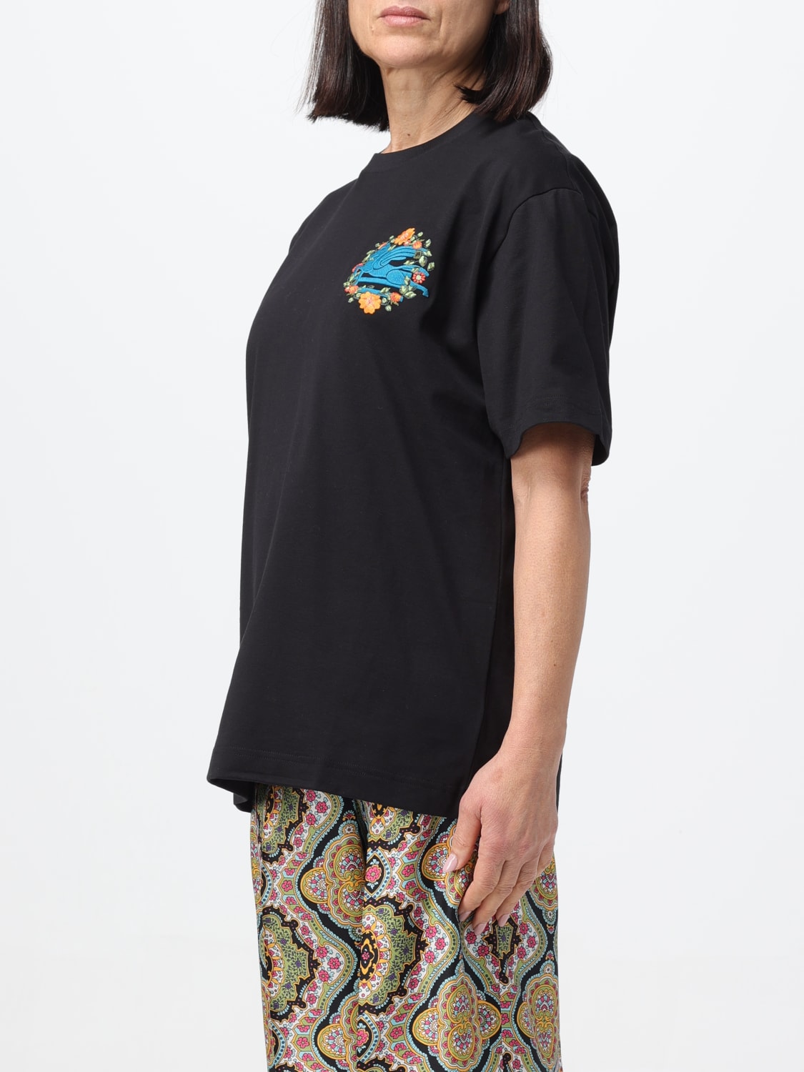 ETRO T-SHIRT: T-shirt woman Etro, Black - Img 4