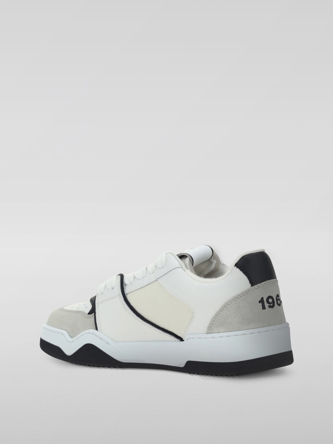 DSQUARED2 SNEAKERS: Sneakers Spiker Dsquared2 in pelle , Bianco - Img 2