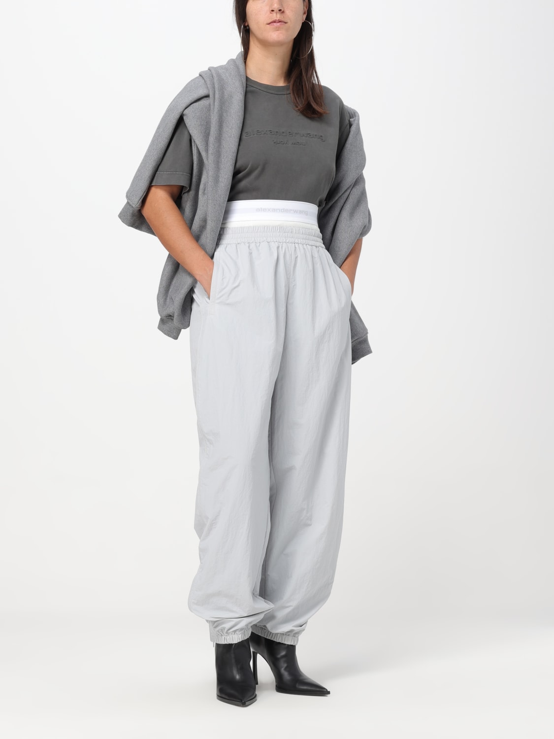 ALEXANDER WANG T-SHIRT: T-shirt femme Alexander Wang, Gris - Img 2