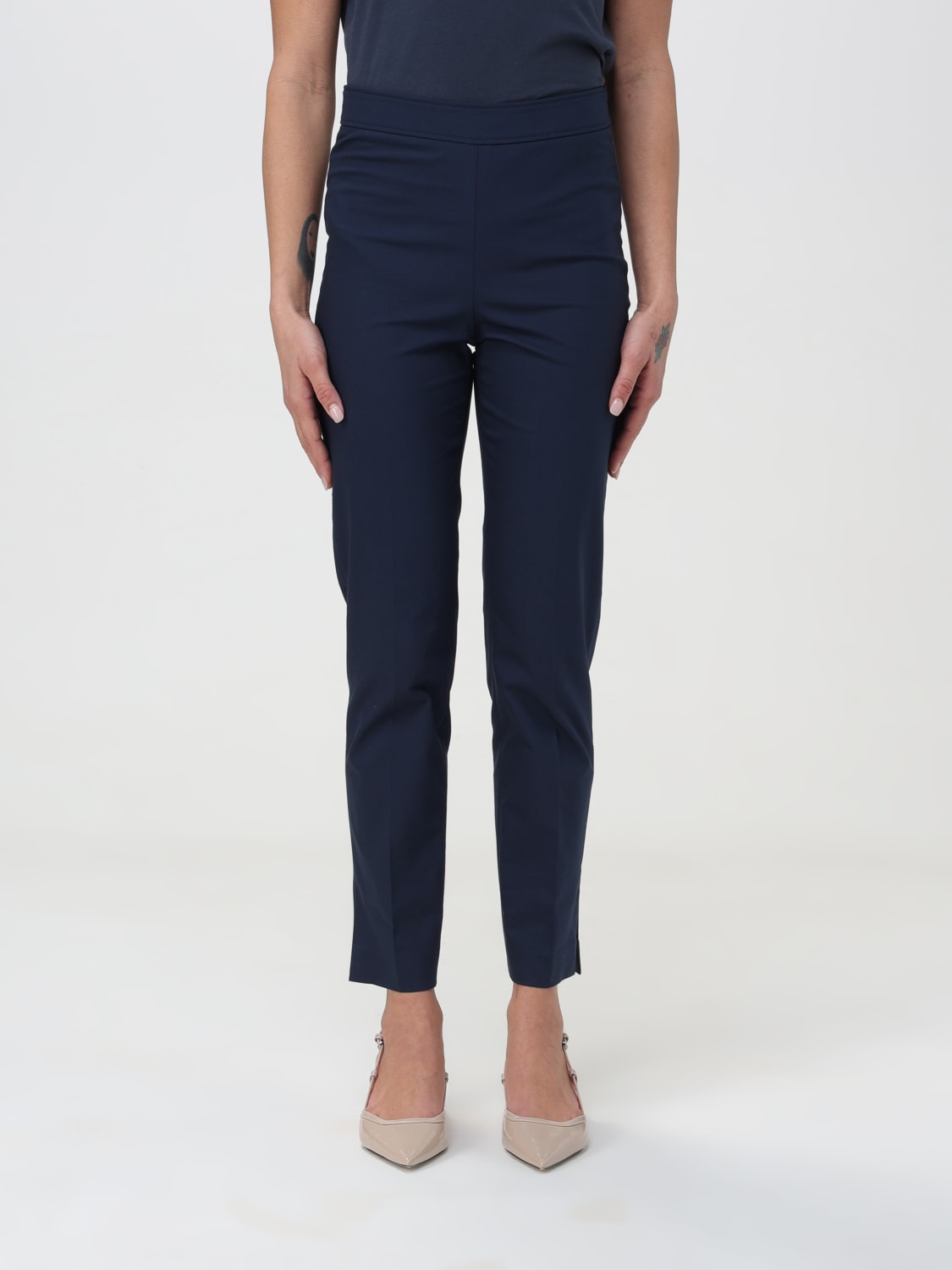 BRUNELLO CUCINELLI PANTALON: Pantalon femme Brunello Cucinelli, Bleu - Img 1