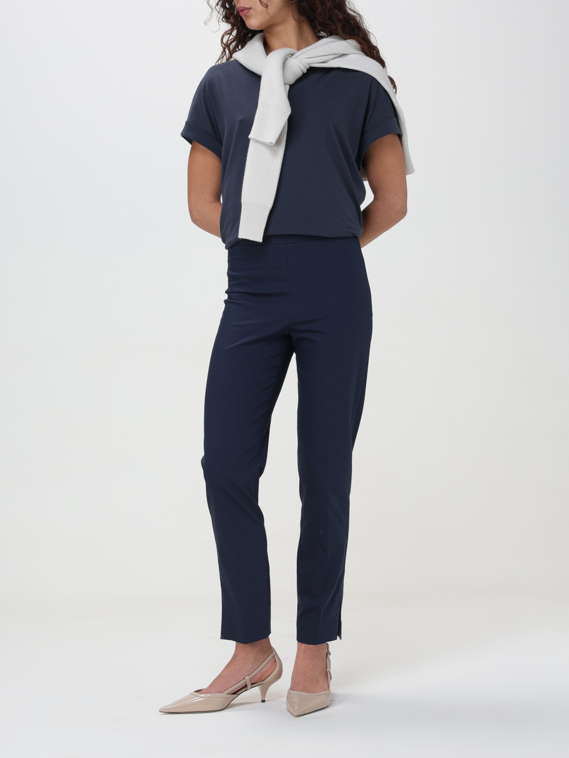 BRUNELLO CUCINELLI PANTS: Pants woman Brunello Cucinelli, Blue - Img 2