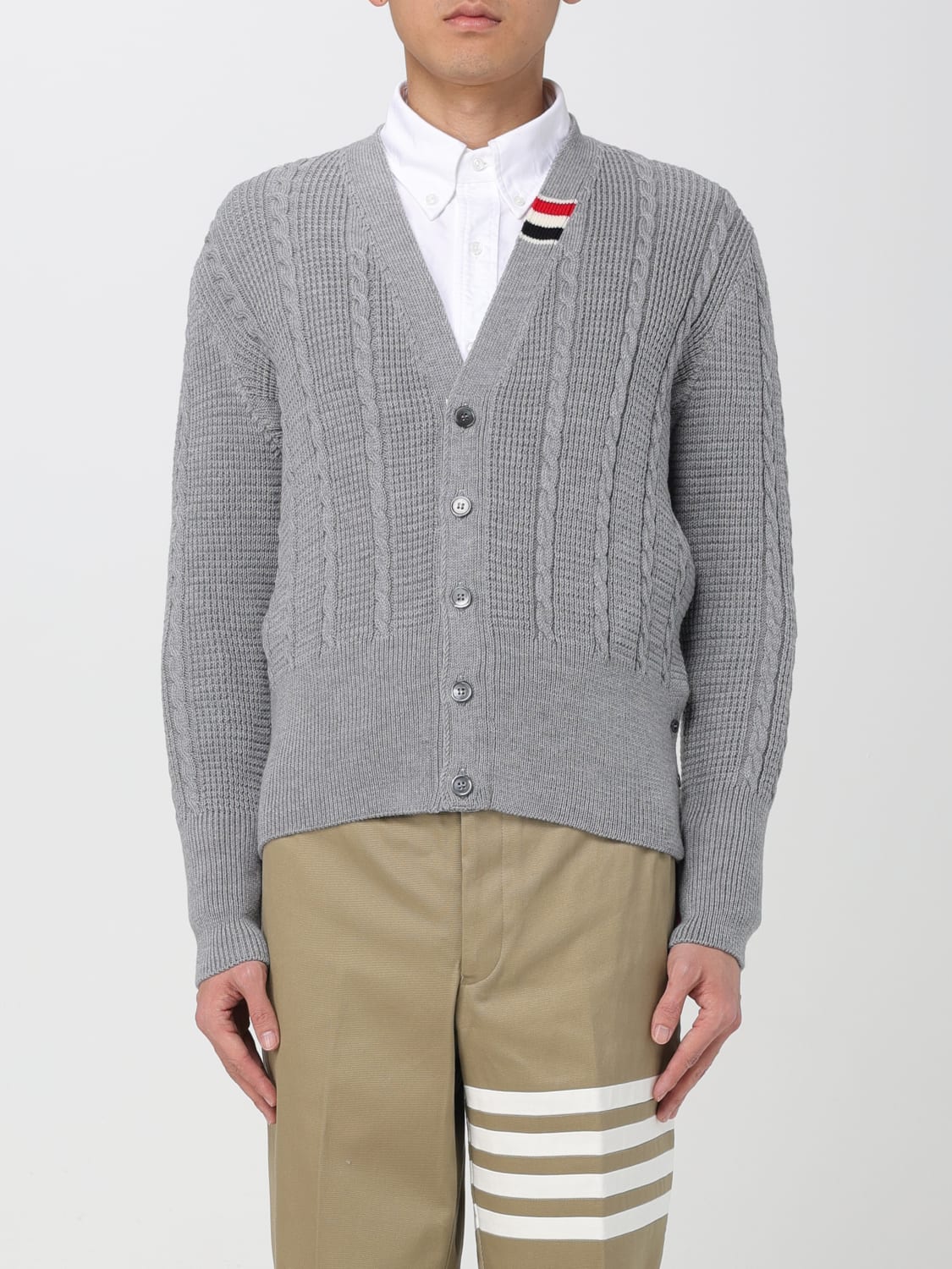 Giglio Cardigan Thom Browne in lana vergine