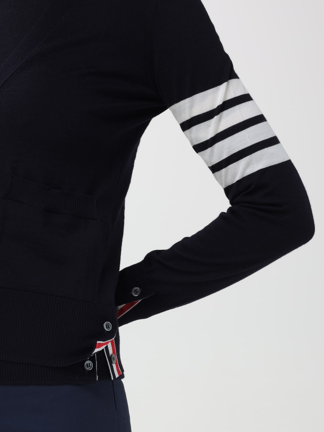 THOM BROWNE JERSEY: Cárdigan mujer Thom Browne, Azul Oscuro - Img 5