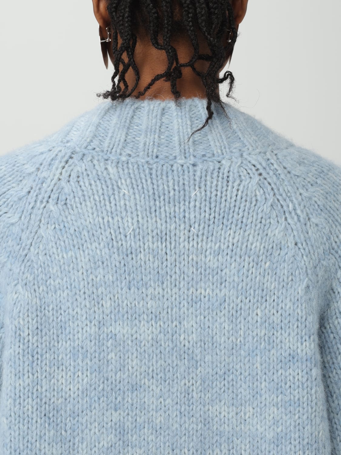 MAISON MARGIELA CARDIGAN: Sweater woman Maison Margiela, Gnawed Blue - Img 6