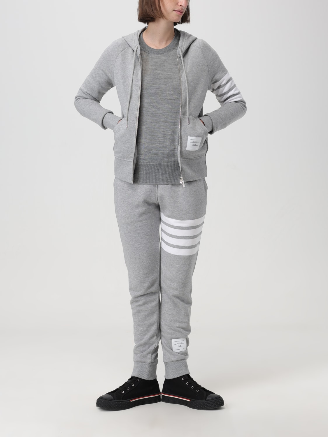 THOM BROWNE SWEATSHIRT: Sweatshirt damen Thom Browne, Grau - Img 2
