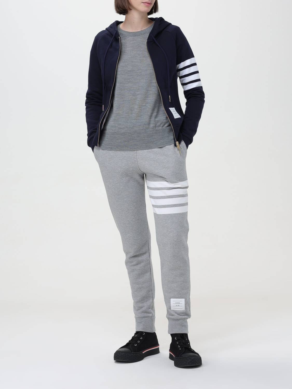 THOM BROWNE SUDADERA: Sudadera mujer Thom Browne, Azul Marino - Img 2