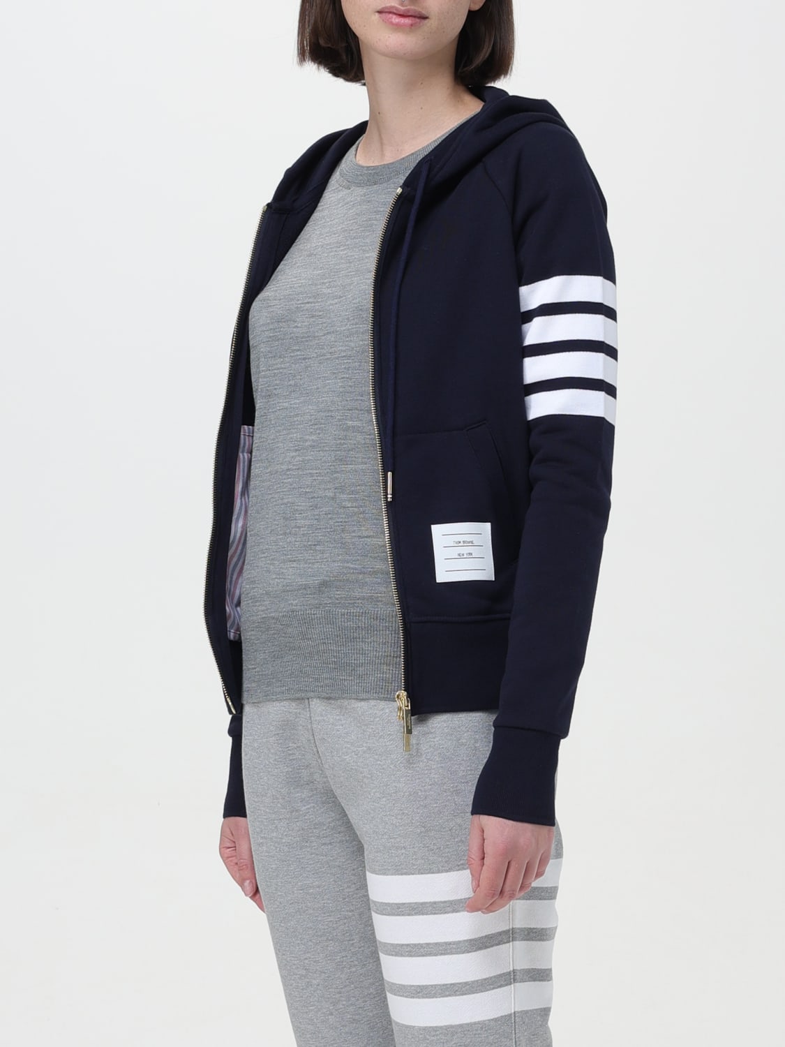 THOM BROWNE SUDADERA: Sudadera mujer Thom Browne, Azul Marino - Img 4