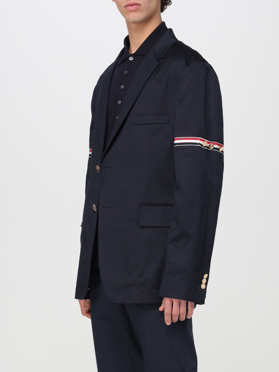 THOM BROWNE VESTE: Veste homme Thom Browne, Bleu Marine - Img 4