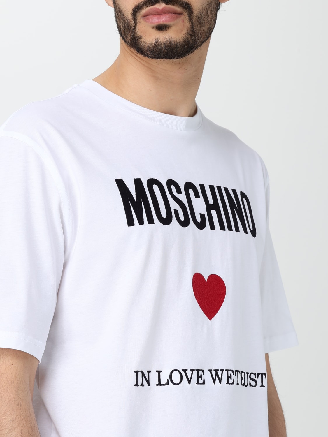 MOSCHINO COUTURE Tシャツ: Tシャツ メンズ Moschino Couture, ホワイト - Img 4