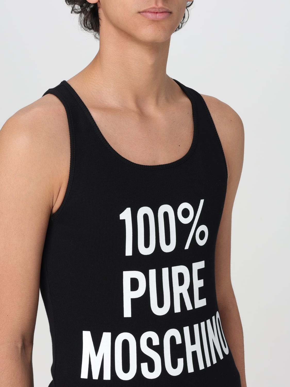 MOSCHINO COUTURE TANK TOP: T-shirt men Moschino Couture, Black - Img 4