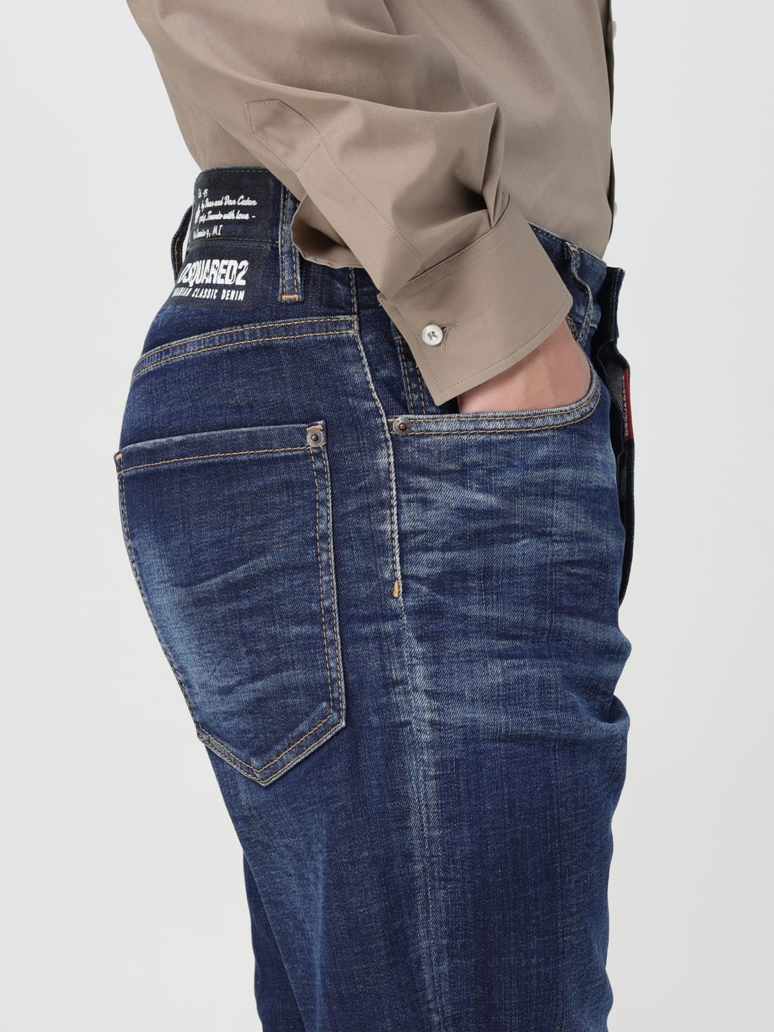 DSQUARED2 JEANS: Jeans uomo Dsquared2, Blue - Img 4