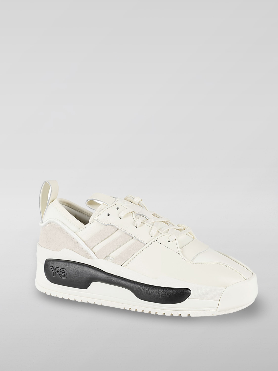 Y-3 SNEAKERS: Sneakers Rivalry Y-3 in pelle e neoprene , Panna - Img 2