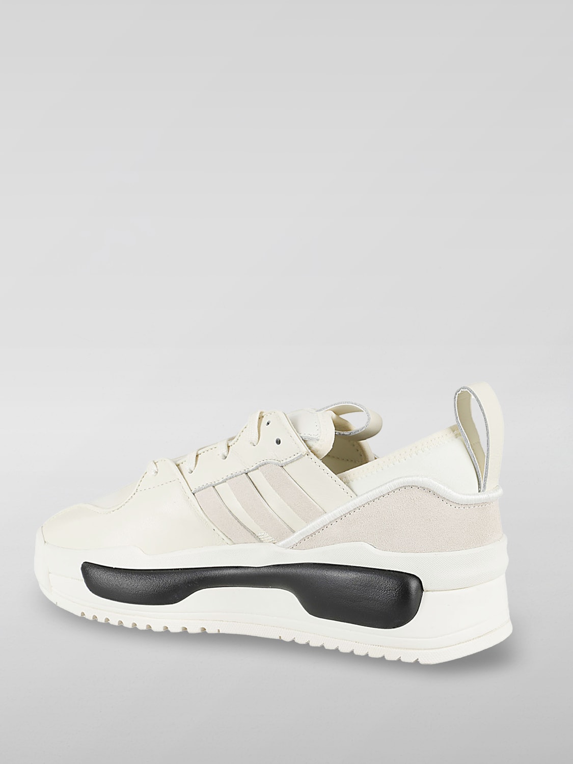 Y-3 SNEAKERS: Sneakers Rivalry Y-3 in pelle e neoprene , Panna - Img 3