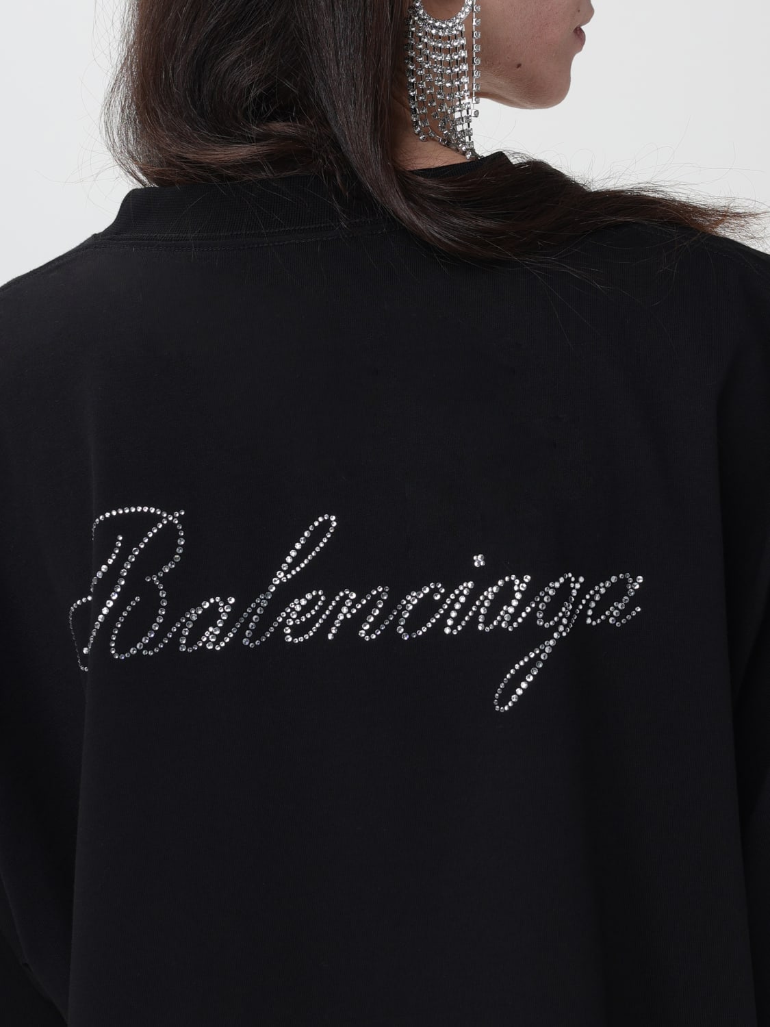 Outlet de Balenciaga Camiseta mujer Negro Camiseta Balenciaga 641655TPVP7 en linea en GIGLIO.COM