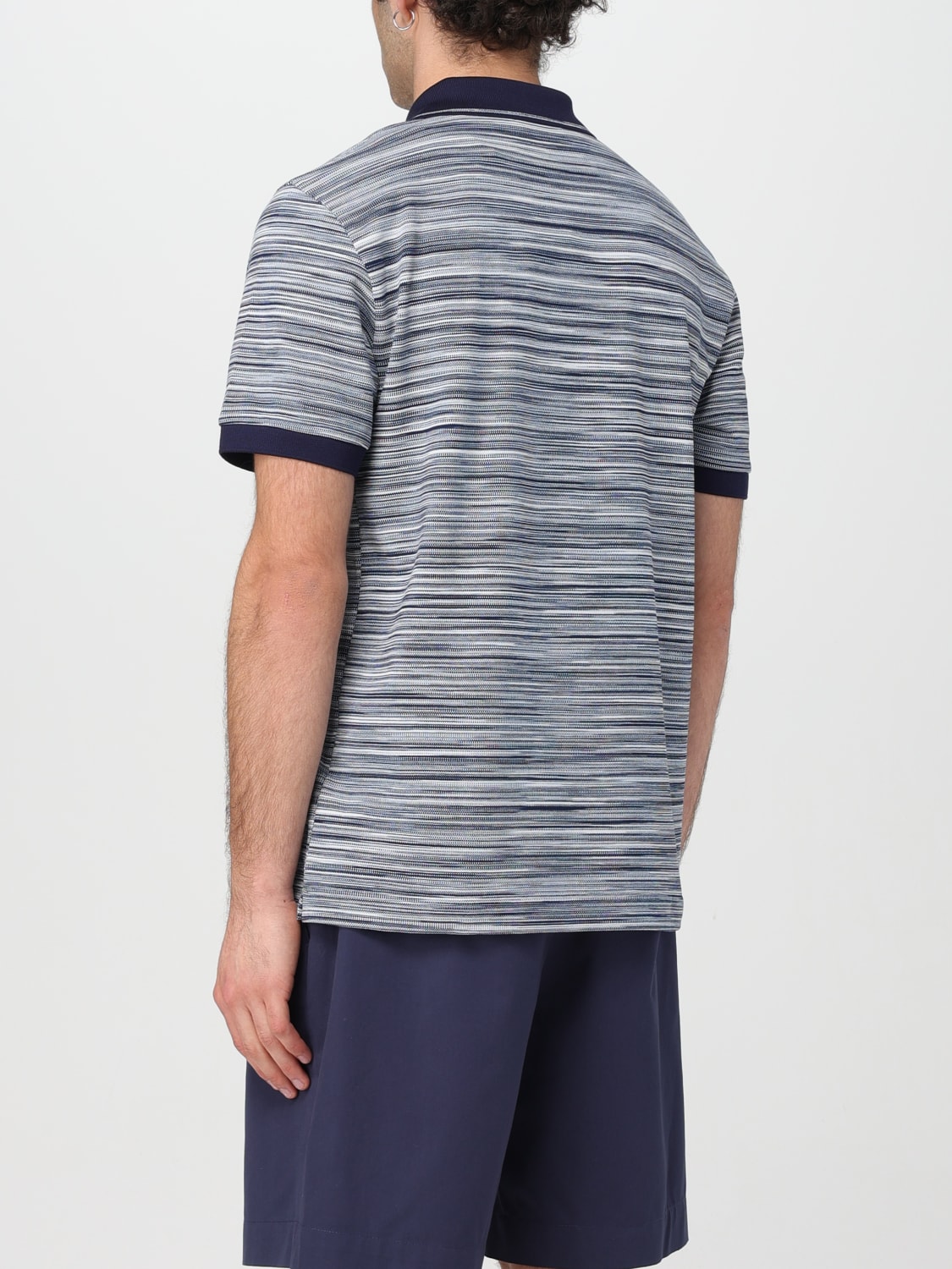 MISSONI POLO SHIRT: Polo shirt men Missoni, Navy - Img 3