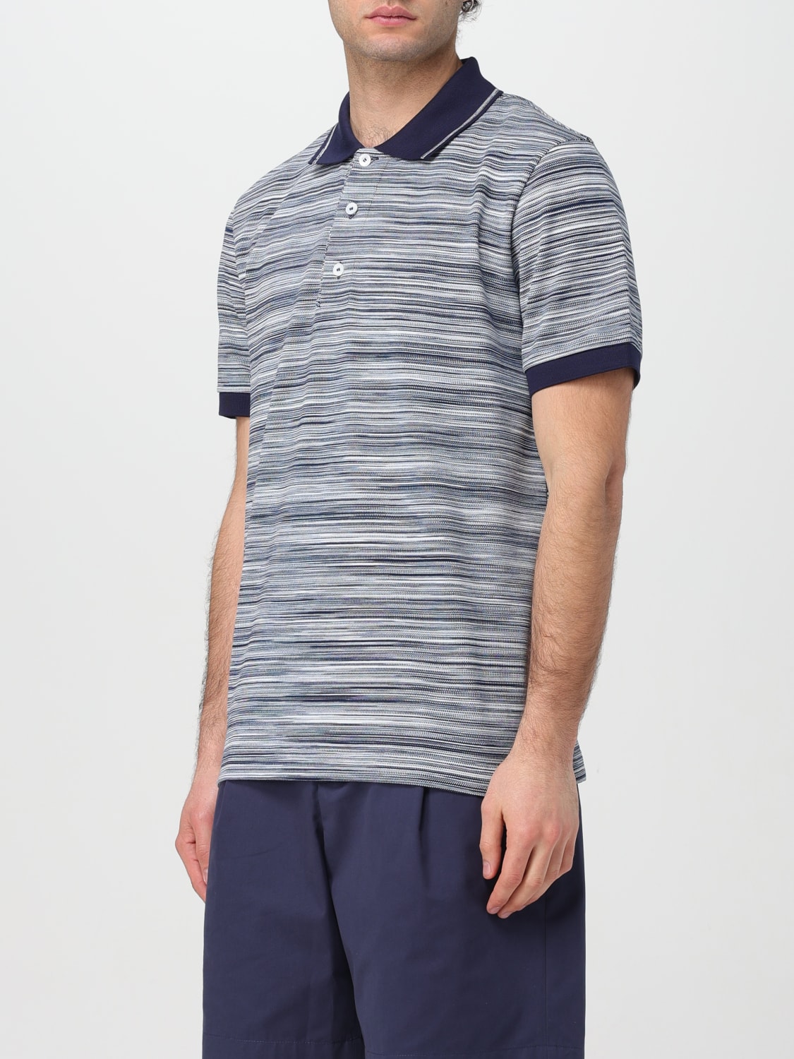 MISSONI POLO SHIRT: Polo shirt men Missoni, Navy - Img 4