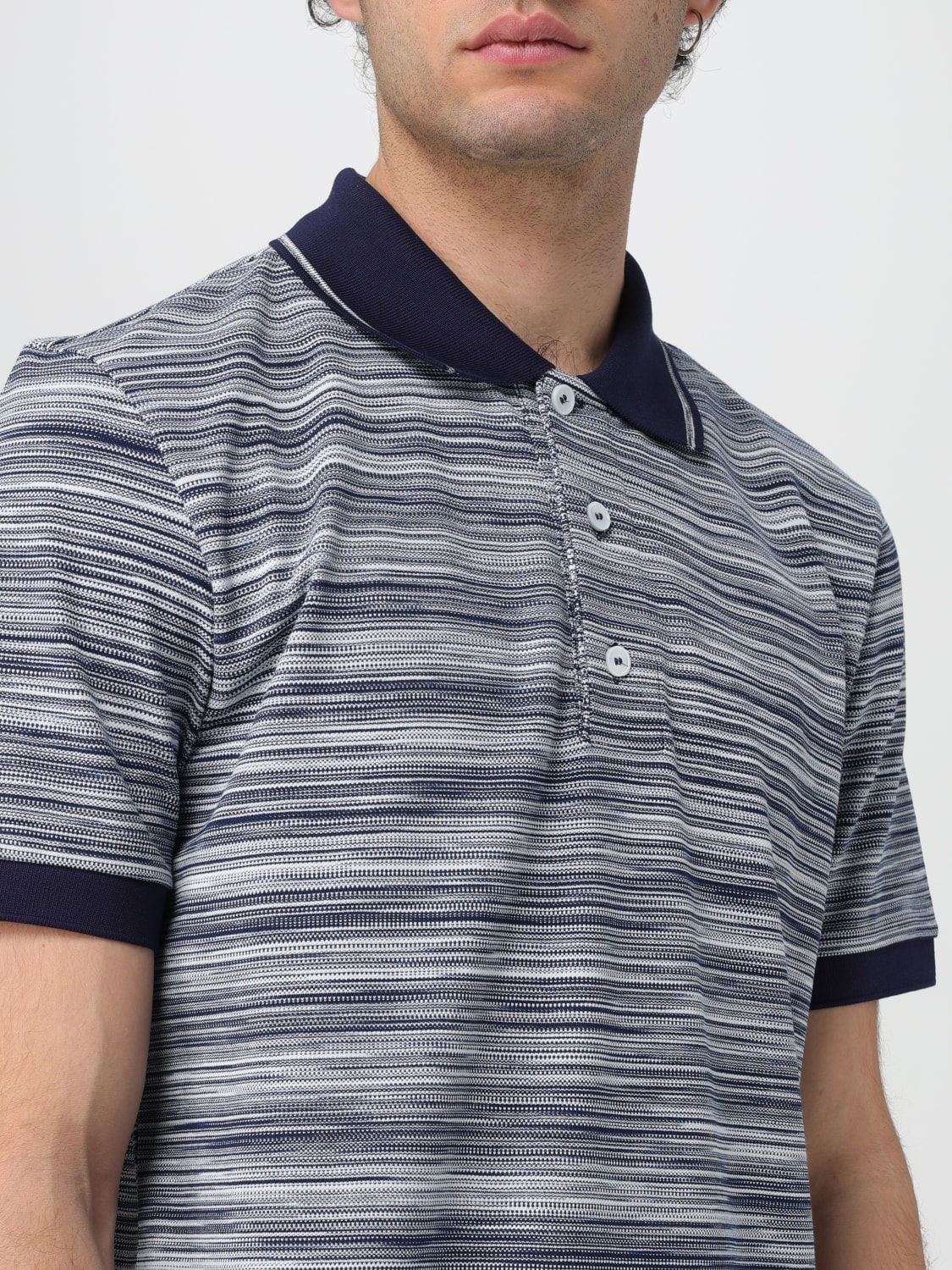 MISSONI POLO SHIRT: Polo shirt men Missoni, Navy - Img 5