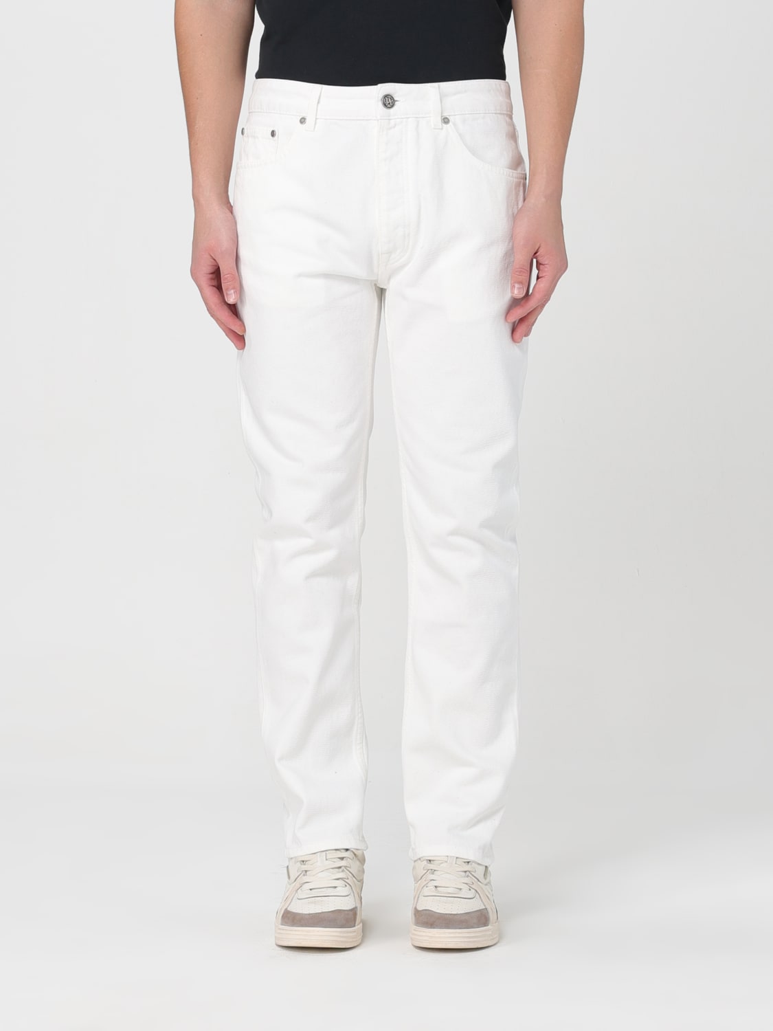 Palm Angels Outlet: Jeans men - White | Palm Angels jeans ...