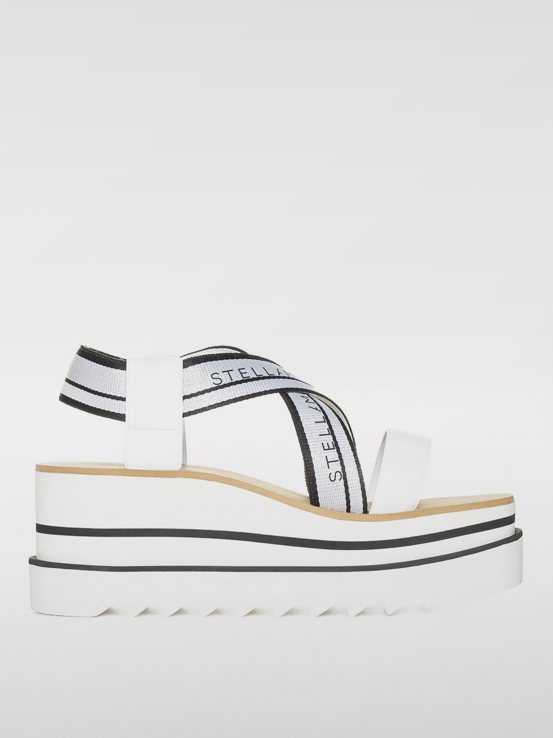 STELLA MCCARTNEY: Wedge shoes woman - White | Stella McCartney