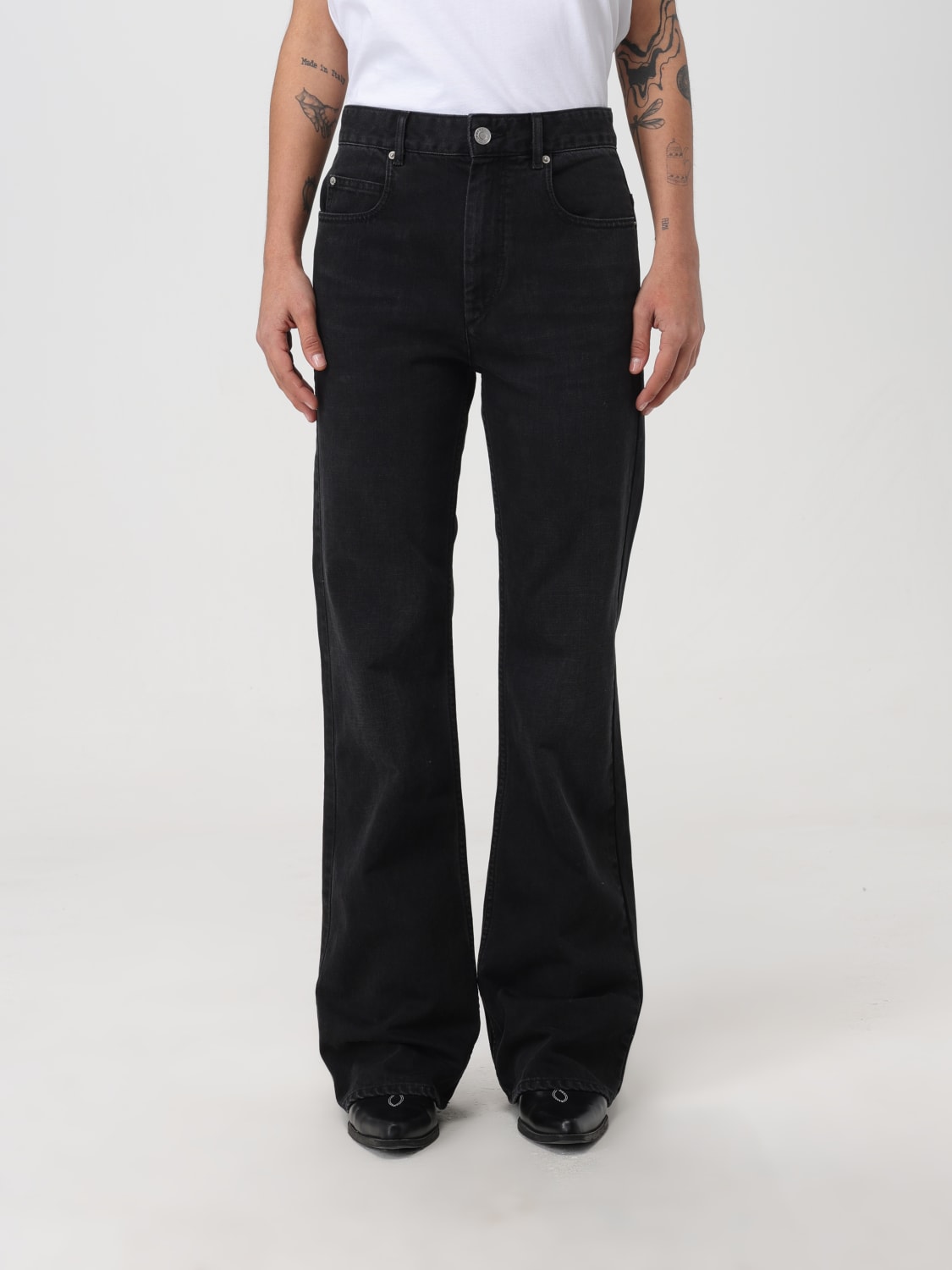 デニム・ジーパン ISABEL MARANT Woman Jeans Black PA0002FCB1H04I 02FK ISABEL MARANT: Jeans woman - Black | Isabel Marant jeans