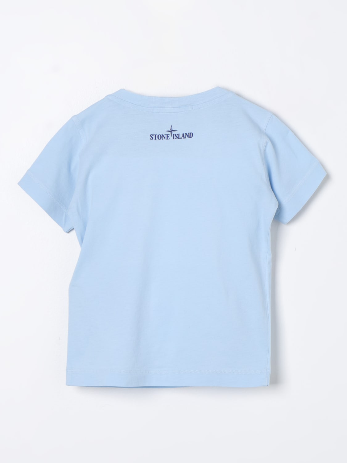 Stone Island Junior Outlet T shirt kids Blue Stone Island Junior t shirt 21072 online at GIGLIO.COM