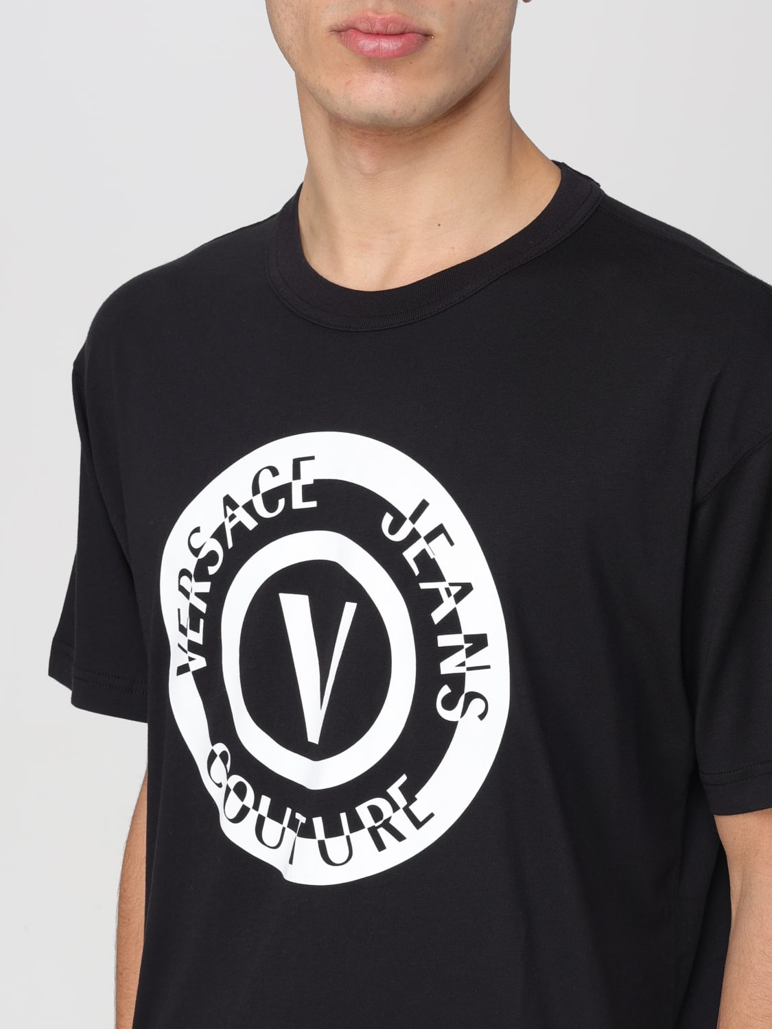 VERSACE JEANS COUTURE Tシャツ: Tシャツ メンズ Versace Jeans Couture, ブラック - Img 3