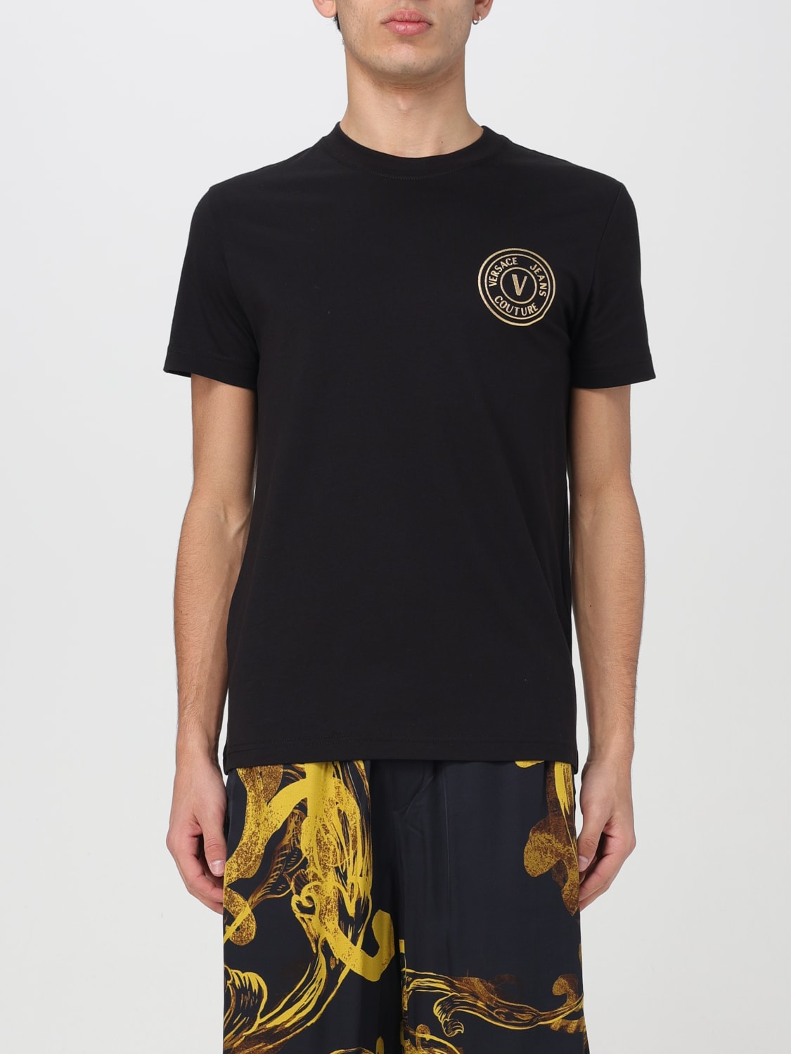 VERSACE JEANS COUTURE T-SHIRT: T-shirt men Versace Jeans Couture, Black - Img 1