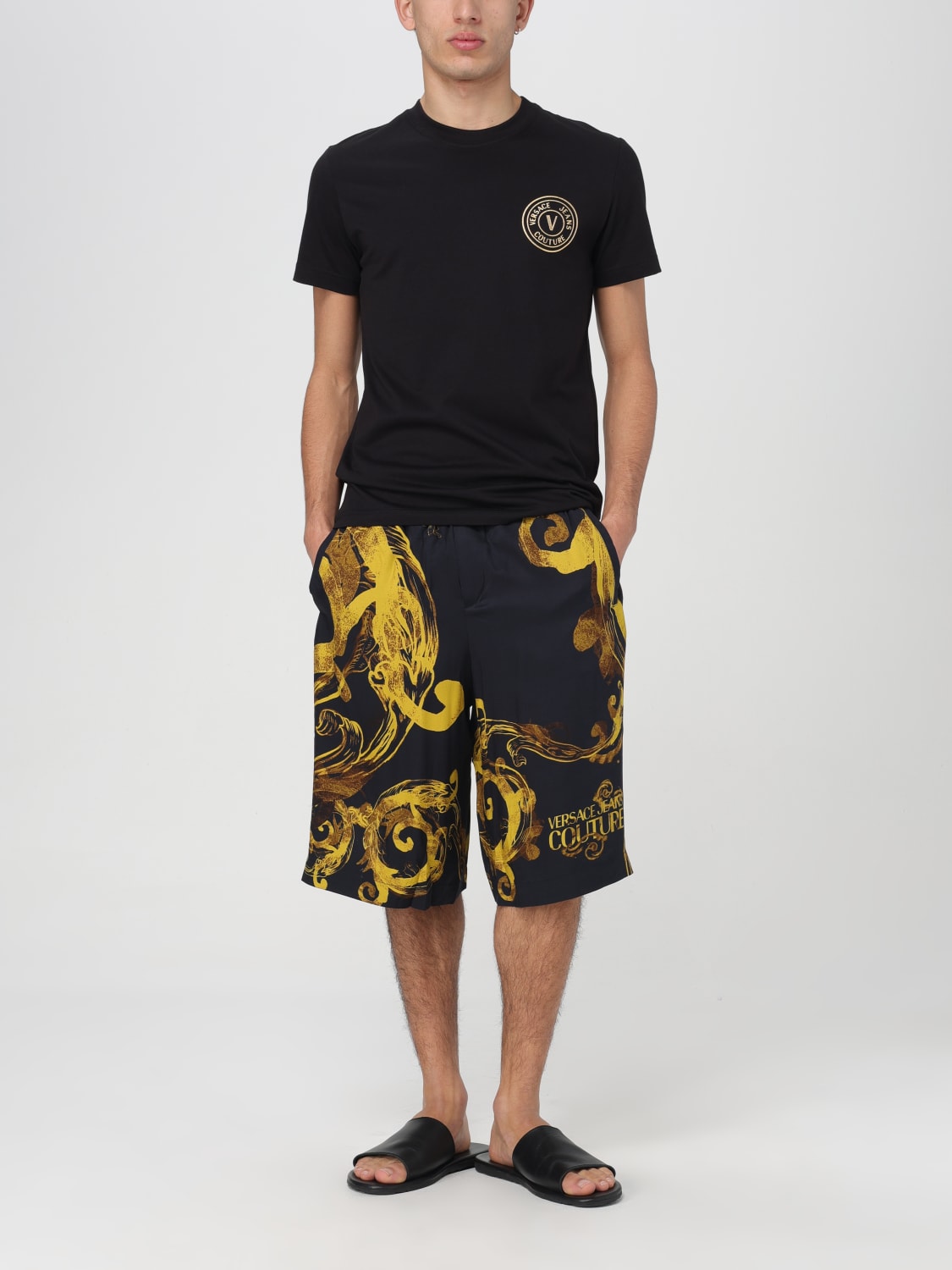 VERSACE JEANS COUTURE T-SHIRT: T-shirt men Versace Jeans Couture, Black - Img 2