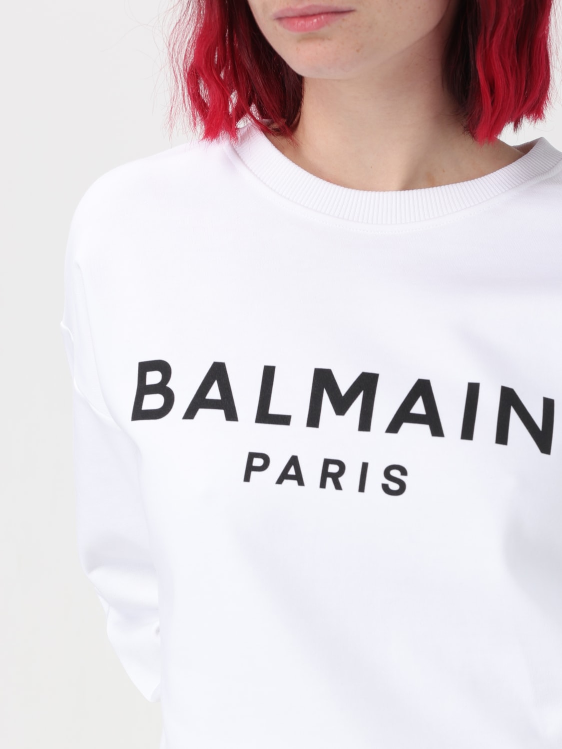 BALMAIN SWEATSHIRT: Sweatshirt woman Balmain, White - Img 4