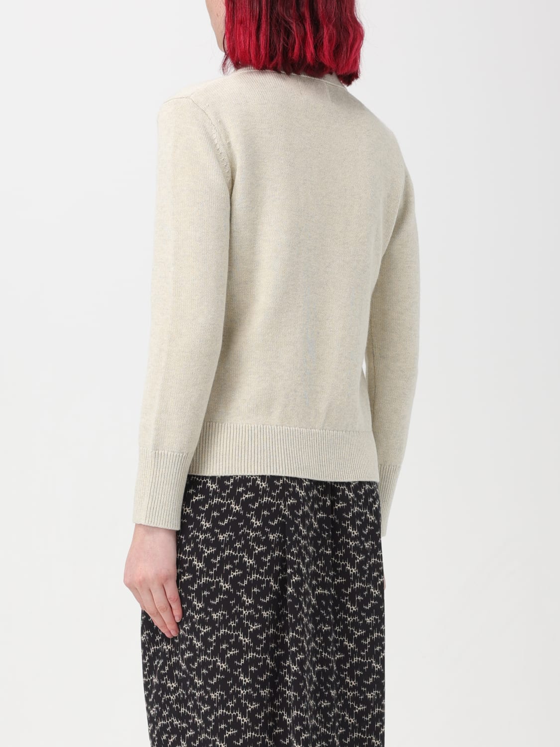 ISABEL MARANT MAGLIA: Polo Isabel Marant in maglia con logo, Grigio - Img 2