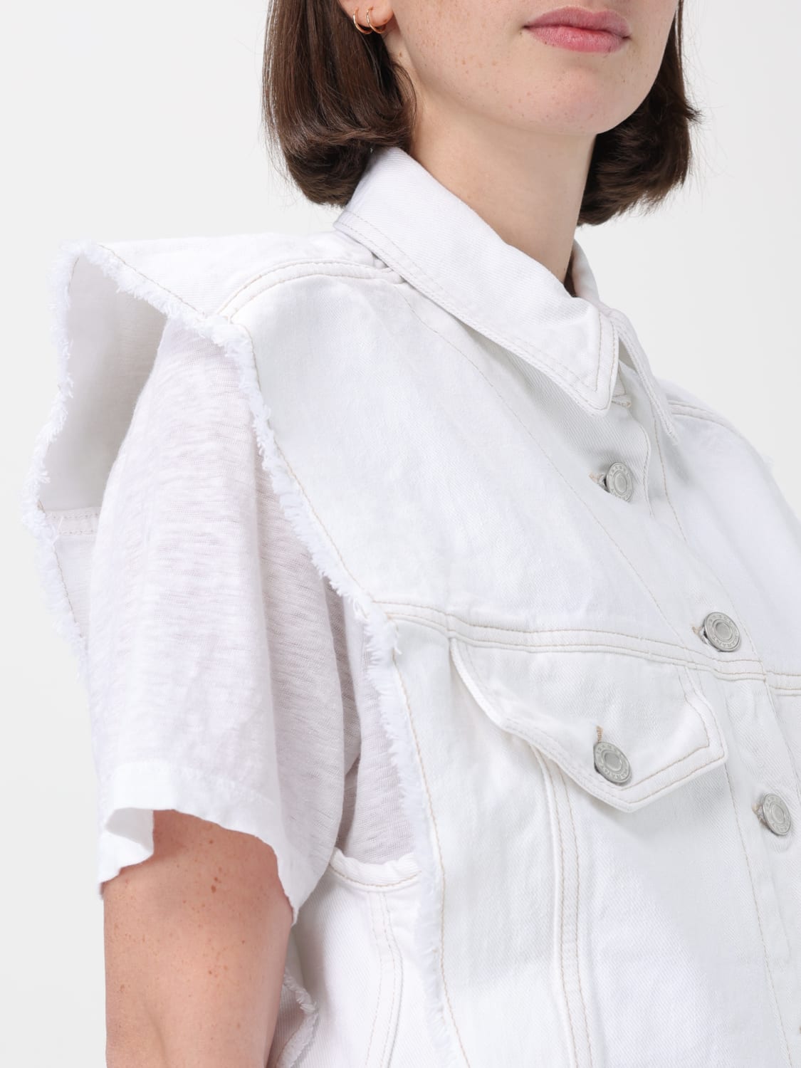ISABEL MARANT WAISTCOAT: Jacket woman Isabel Marant, White - Img 5