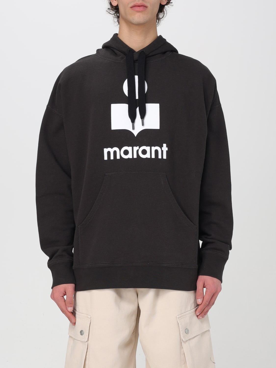 Isabel Marant Outlet Sweatshirt men Black 1 Isabel Marant sweatshirt SW0027HAB1M18H online at GIGLIO.COM