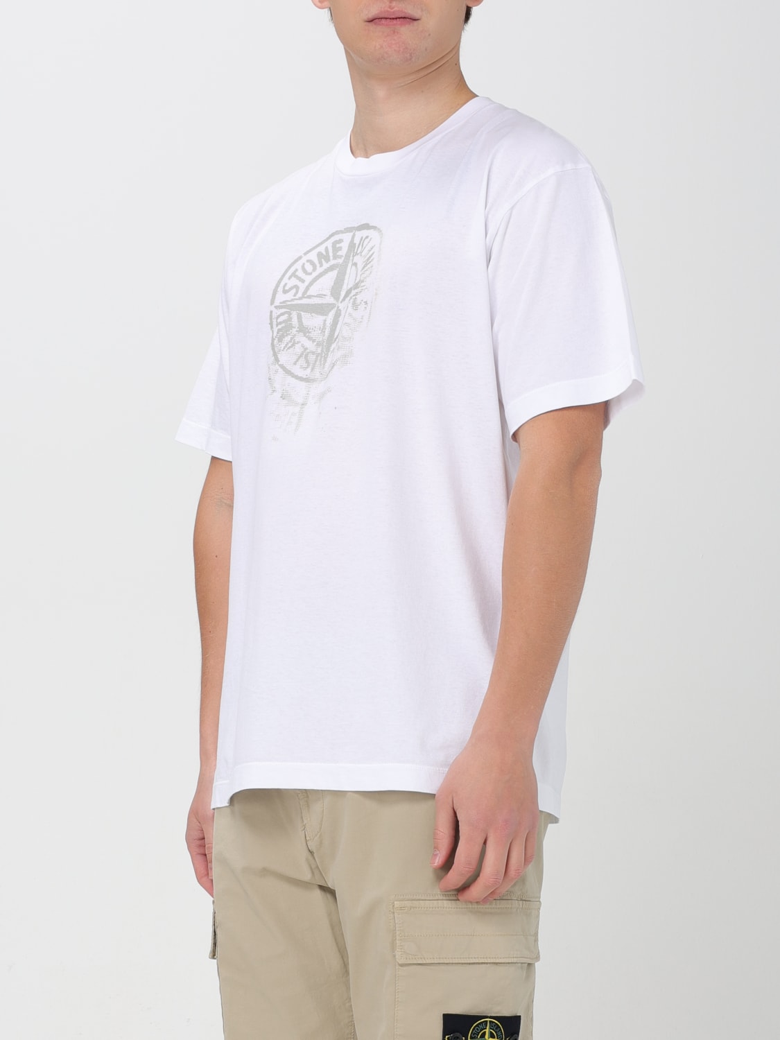 STONE ISLAND T-SHIRT: T-shirt men Stone Island, White - Img 4