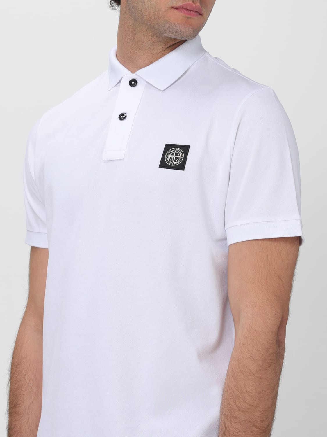 STONE ISLAND POLO: Polo homme Stone Island, Blanc - Img 5