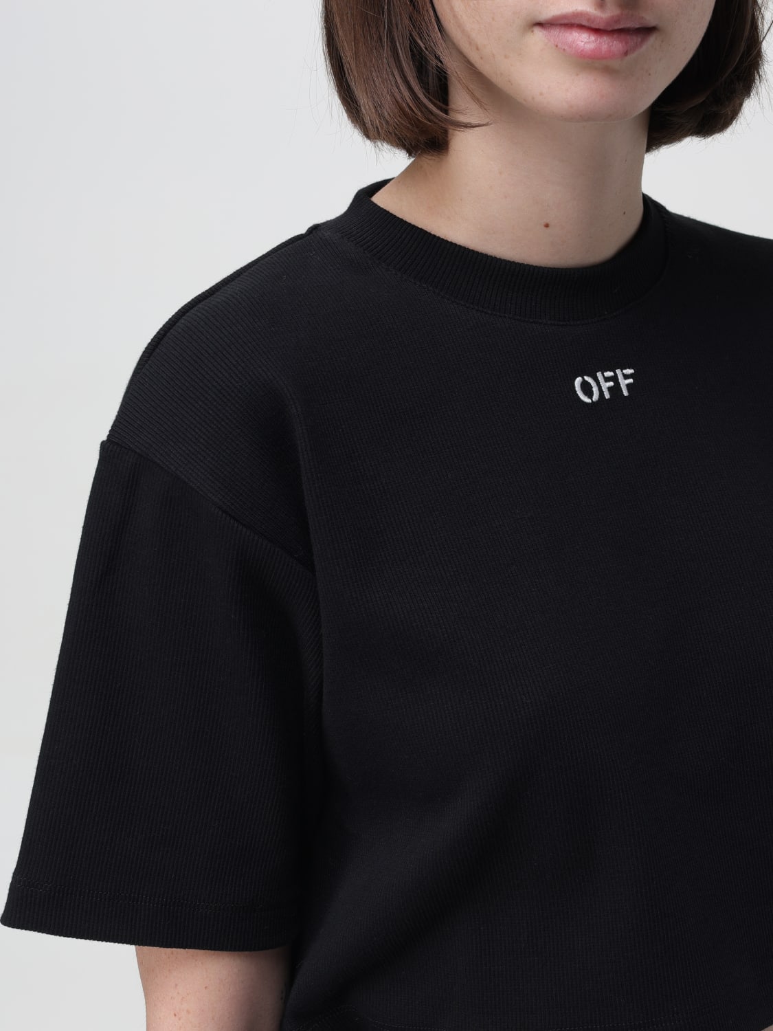 OFF-WHITE T-SHIRT: T-shirt femme Off-white, Noir - Img 5