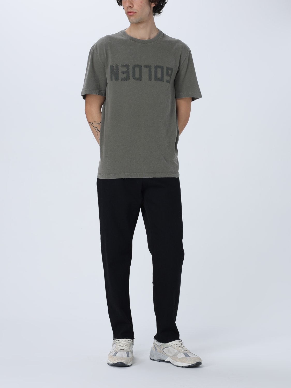 GOLDEN GOOSE T-SHIRT: T-shirt men Golden Goose, Olive - Img 2