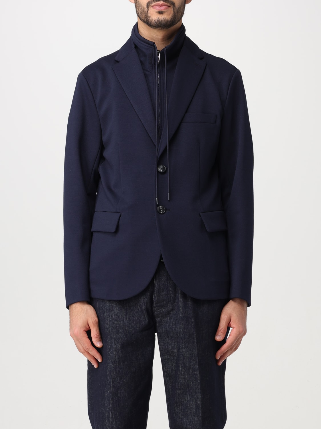 Giglio Blazer a monopetto con pettorina Emporio Armani