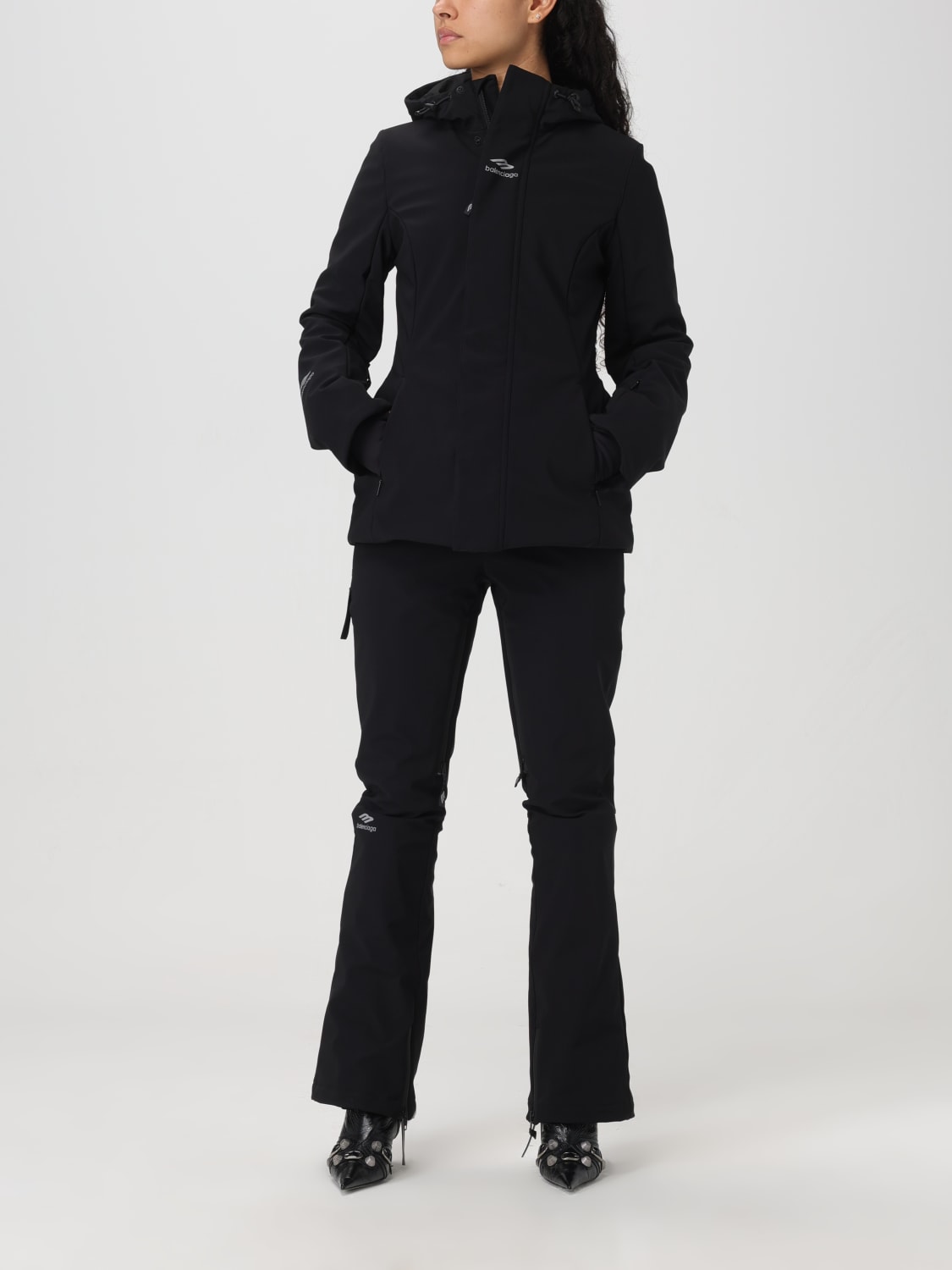 ジャケット BALENCIAGA Women Jackets 773998TPQ37 1000 BLACK BALENCIAGA: Coat woman - Black | Balenciaga jacket