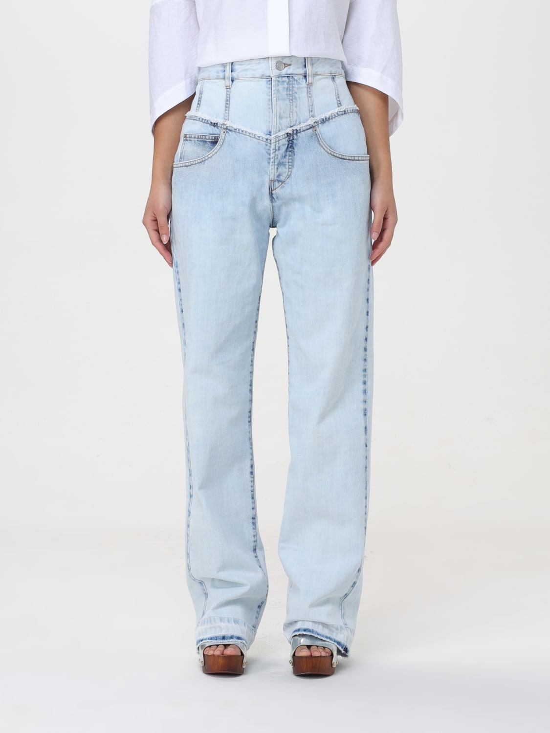 ISABEL MARANT JEANS: Pants woman Isabel Marant, Gnawed Blue - Img 1