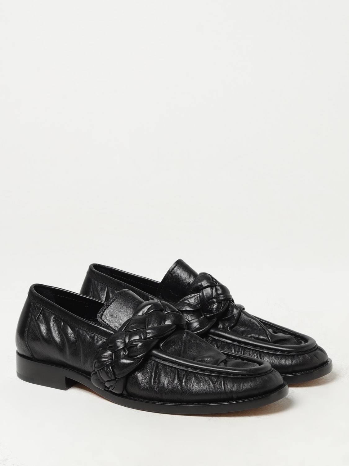 BOTTEGA VENETA LOAFER: Flat sandals woman Bottega Veneta, Black - Img 2